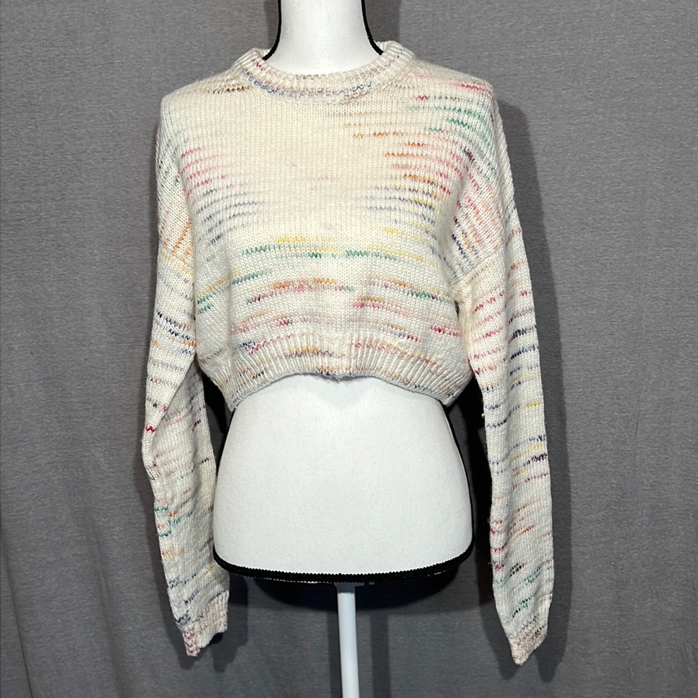 Urban Outfitters cropped cable knit sweater XS